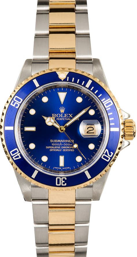 rolex blue submariner 16613|rolex submariner 16613 price.